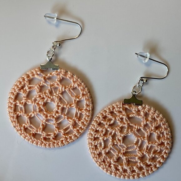 Unique CROCHET Jewelry - Handcrafted Hypoallergenic Crocheted Earrings